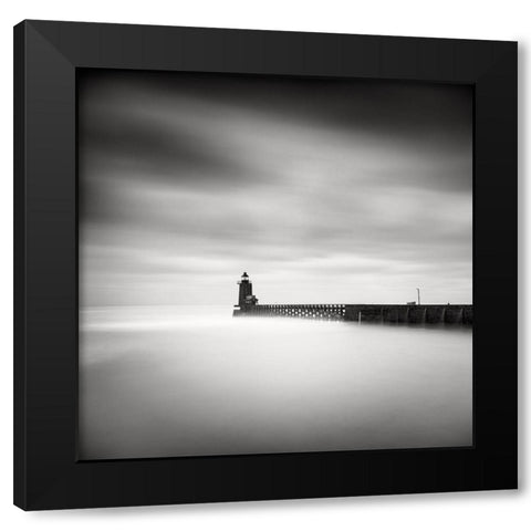 Le Phare Black Modern Wood Framed Art Print by Dragt, Wilco