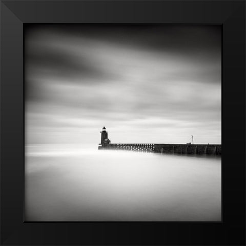 Le Phare Black Modern Wood Framed Art Print by Dragt, Wilco