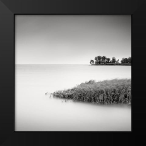 Makkum II Black Modern Wood Framed Art Print by Dragt, Wilco