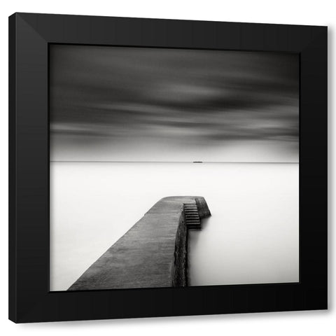 The Jetty-Study #1 Black Modern Wood Framed Art Print by Dragt, Wilco