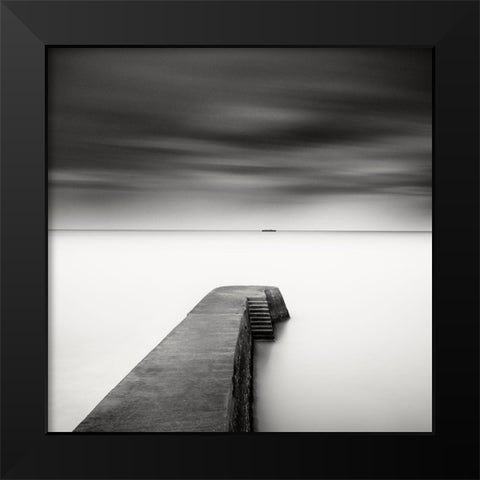 The Jetty-Study #1 Black Modern Wood Framed Art Print by Dragt, Wilco