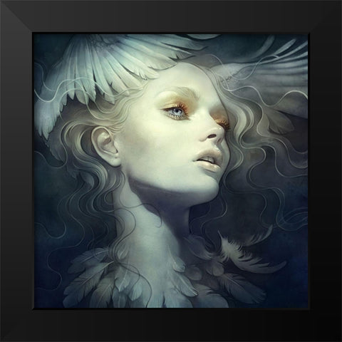 Fly Black Modern Wood Framed Art Print by Dittman, Anna