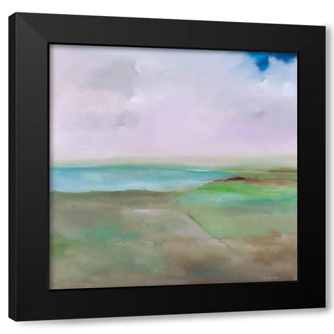 Crossroads Black Modern Wood Framed Art Print by Diliberto, Michael A.