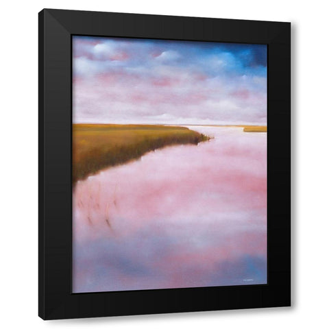 Lowlands Black Modern Wood Framed Art Print with Double Matting by Diliberto, Michael A.