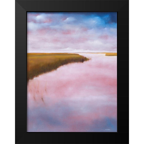 Lowlands Black Modern Wood Framed Art Print by Diliberto, Michael A.