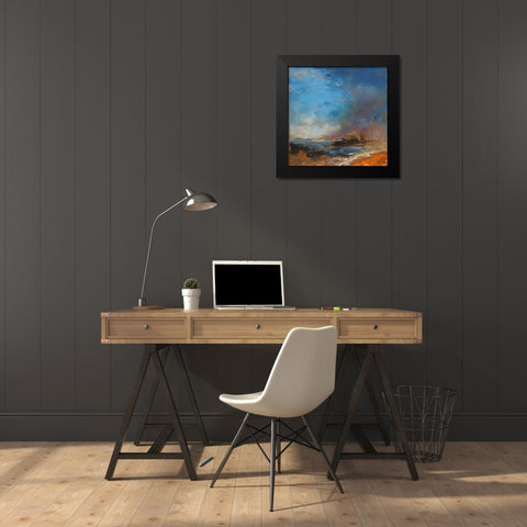 Reclaimed Land Black Modern Wood Framed Art Print by Dennis, Patrick