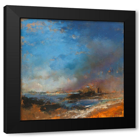 Reclaimed Land Black Modern Wood Framed Art Print by Dennis, Patrick