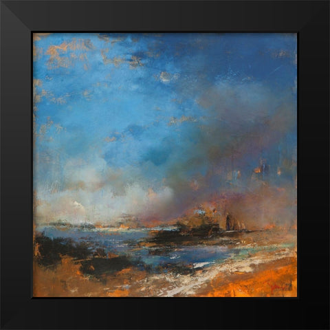 Reclaimed Land Black Modern Wood Framed Art Print by Dennis, Patrick