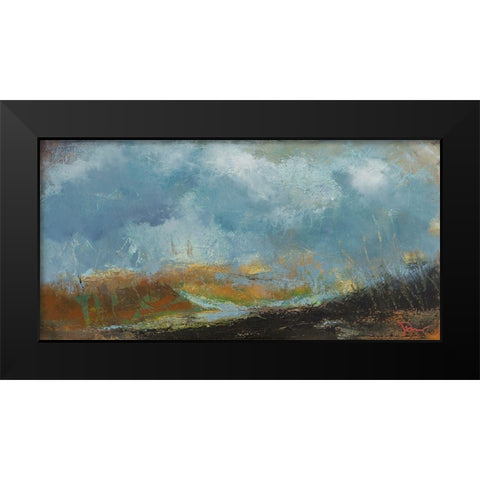 Spires Black Modern Wood Framed Art Print by Dennis, Patrick