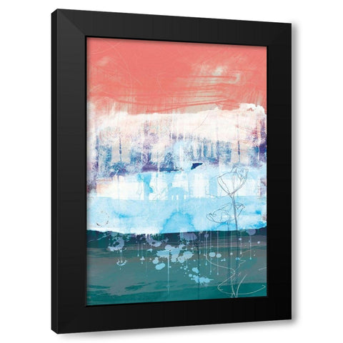 Unexpected Bloom No. 1 Black Modern Wood Framed Art Print by Duncan-He, Louis