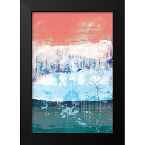 Unexpected Bloom No. 1 Black Modern Wood Framed Art Print by Duncan-He, Louis