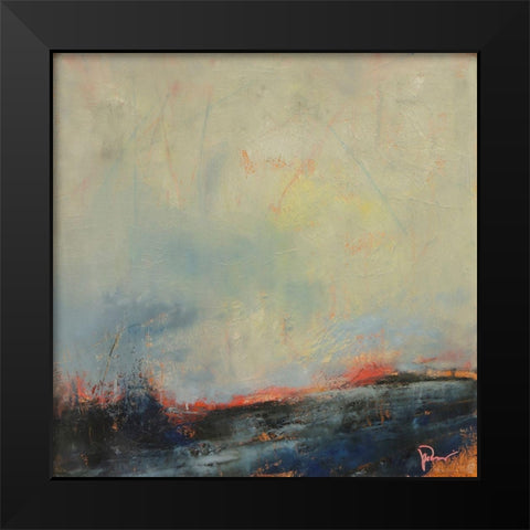Burnout Black Modern Wood Framed Art Print by Dennis, Patrick