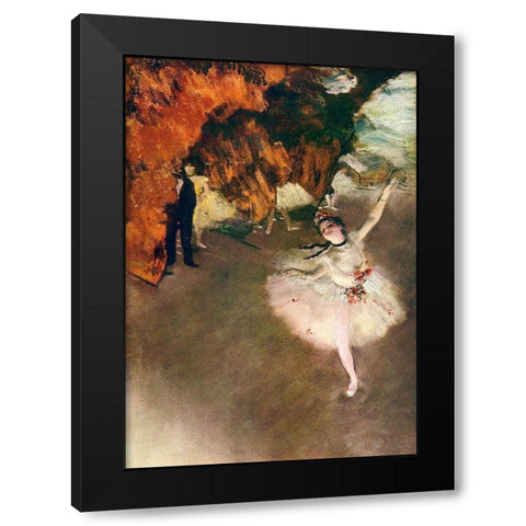 Ballet - lÃ¢â‚¬â„¢ÃƒÂ©toile (Rosita Mauri) Black Modern Wood Framed Art Print by Degas, Edgar