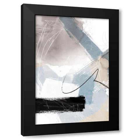 New Beginning 2 Black Modern Wood Framed Art Print with Double Matting by Duncan-He, Louis
