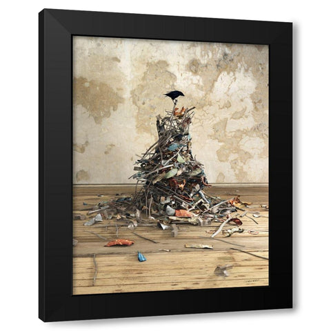New Worth Black Modern Wood Framed Art Print with Double Matting by Decker, Cynthia