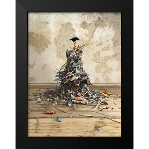 New Worth Black Modern Wood Framed Art Print by Decker, Cynthia