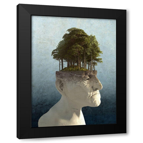 Personal Growth Black Modern Wood Framed Art Print by Decker, Cynthia