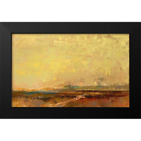 Bones Black Modern Wood Framed Art Print by Dennis, Patrick
