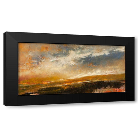 Last of The Green Black Modern Wood Framed Art Print by Dennis, Patrick