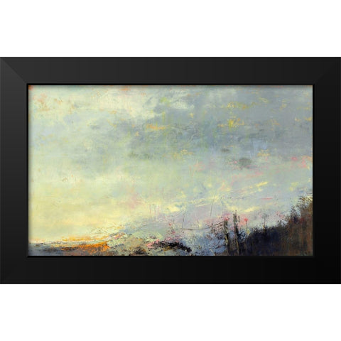 No Reception Black Modern Wood Framed Art Print by Dennis, Patrick