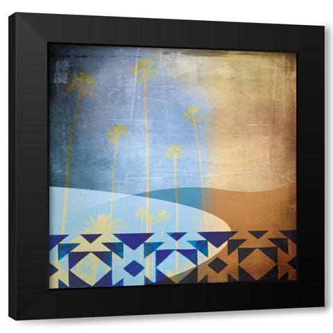 Tropic One Black Modern Wood Framed Art Print with Double Matting by Duncan-He, Louis