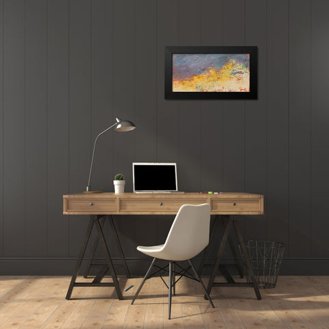 Aerial Black Modern Wood Framed Art Print by Dennis, Patrick
