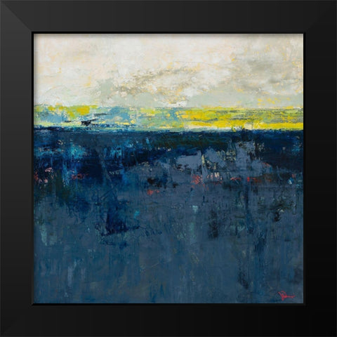 Clean Slate Black Modern Wood Framed Art Print by Dennis, Patrick