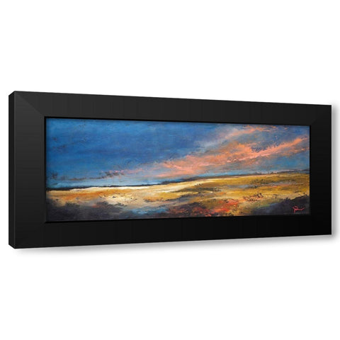 Ranch Romance Black Modern Wood Framed Art Print with Double Matting by Dennis, Patrick