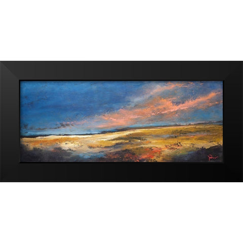 Ranch Romance Black Modern Wood Framed Art Print by Dennis, Patrick