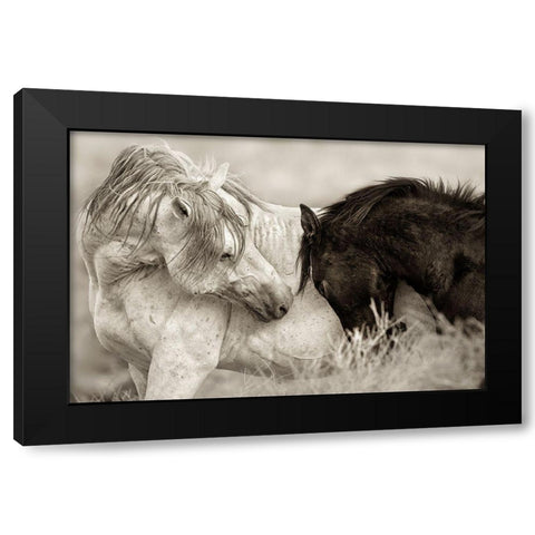 The Long Goodbye Black Modern Wood Framed Art Print by Dearing, Lisa