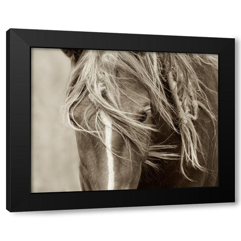 Wind Knots Black Modern Wood Framed Art Print with Double Matting by Dearing, Lisa