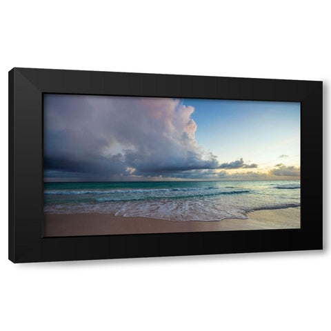 First Sunset in Paradise Black Modern Wood Framed Art Print by Davis, Lizzy