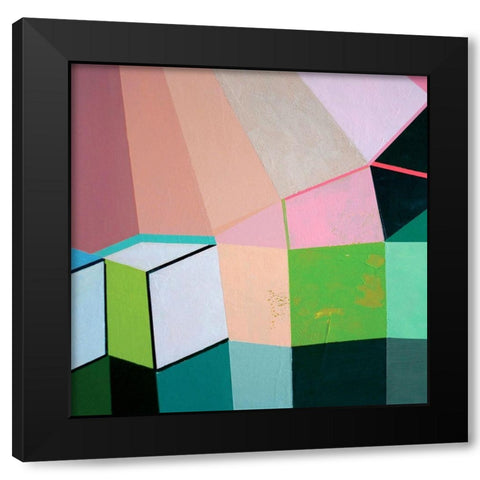 Angles No. 1 Black Modern Wood Framed Art Print with Double Matting by Duffy, Naomi Taitz