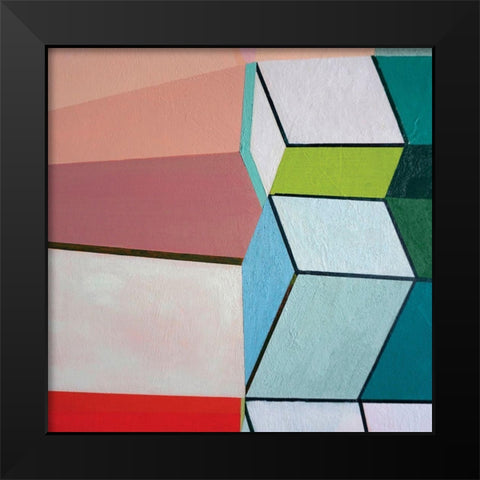 Angles No. 2 Black Modern Wood Framed Art Print by Duffy, Naomi Taitz