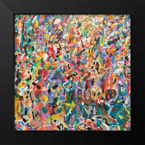 Meditations No. 1 Black Modern Wood Framed Art Print by Dick, Steven