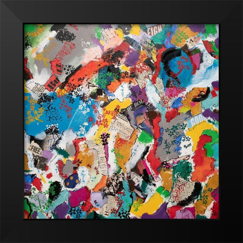 Meditations No. 2 Black Modern Wood Framed Art Print by Dick, Steven