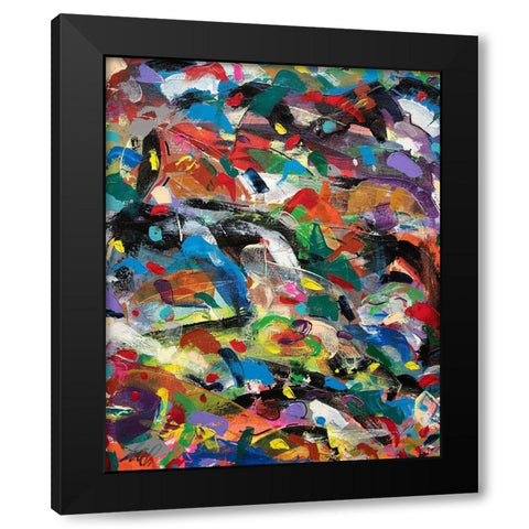 Meditations No. 3 Black Modern Wood Framed Art Print by Dick, Steven
