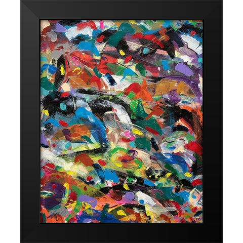 Meditations No. 3 Black Modern Wood Framed Art Print by Dick, Steven