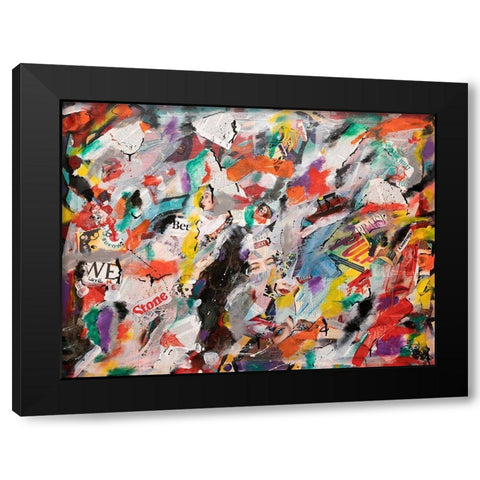 Meditations No. 4 Black Modern Wood Framed Art Print with Double Matting by Dick, Steven