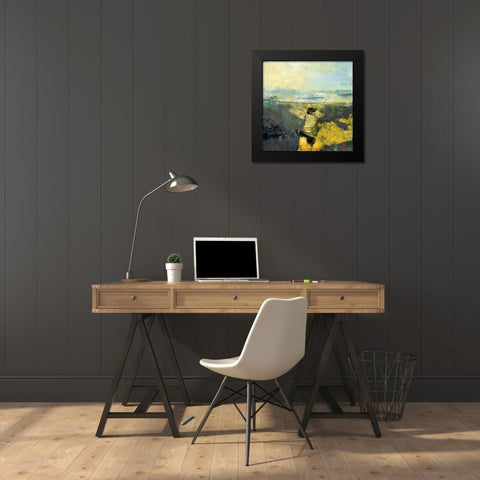 Broken Shore Black Modern Wood Framed Art Print by Dennis, Patrick