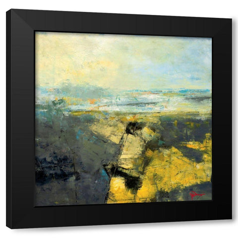 Broken Shore Black Modern Wood Framed Art Print by Dennis, Patrick