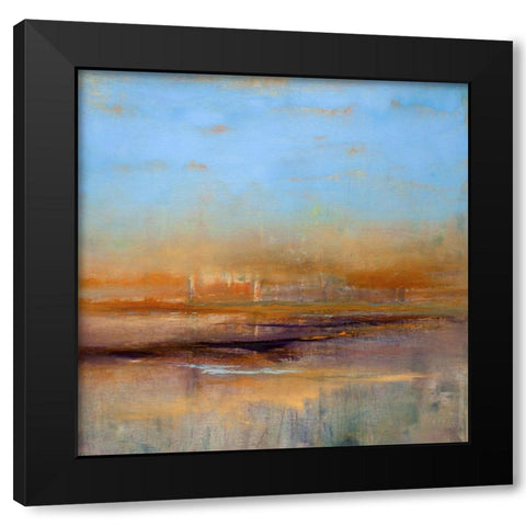 For Ukraine Black Modern Wood Framed Art Print by Dennis, Patrick