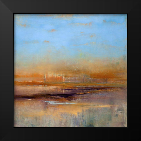 For Ukraine Black Modern Wood Framed Art Print by Dennis, Patrick