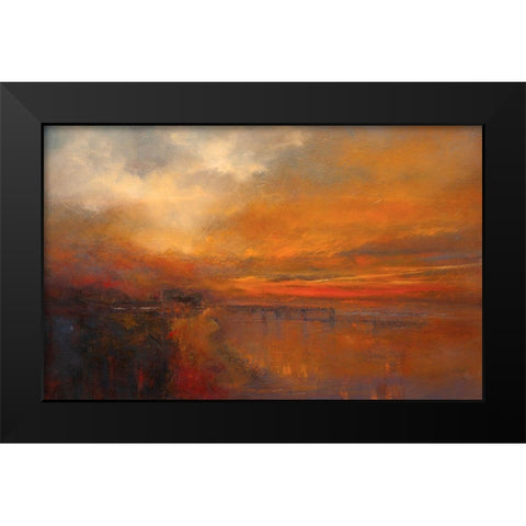 Unforgettable Black Modern Wood Framed Art Print by Dennis, Patrick