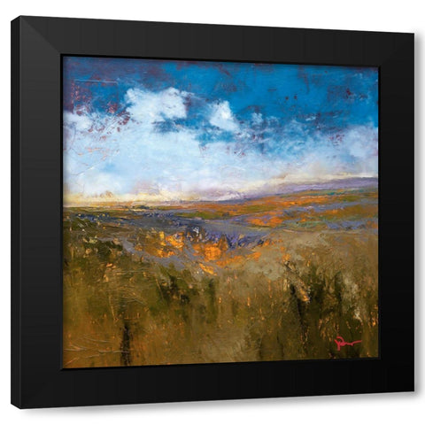 Woods Black Modern Wood Framed Art Print by Dennis, Patrick