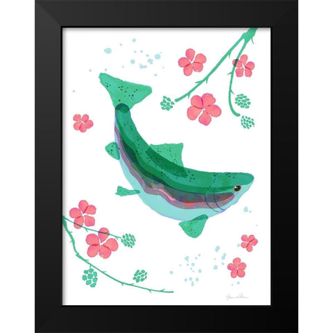 Creek Life Black Modern Wood Framed Art Print by Donahue, Shane