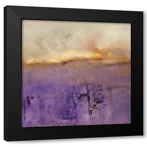 On Thin Ice Black Modern Wood Framed Art Print by Dennis, Patrick