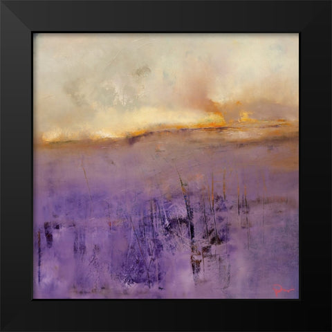 On Thin Ice Black Modern Wood Framed Art Print by Dennis, Patrick