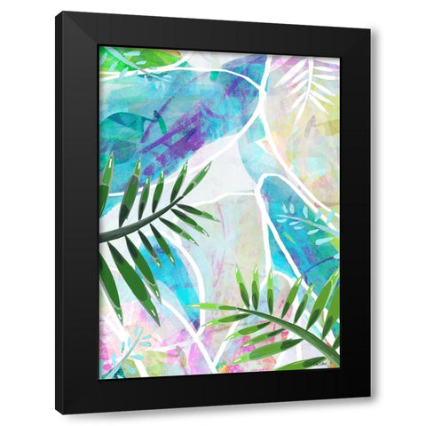 Palm Serenity Black Modern Wood Framed Art Print by Dubois, Lori