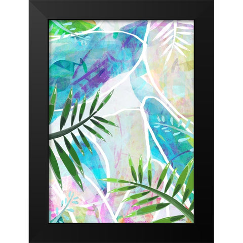 Palm Serenity Black Modern Wood Framed Art Print by Dubois, Lori